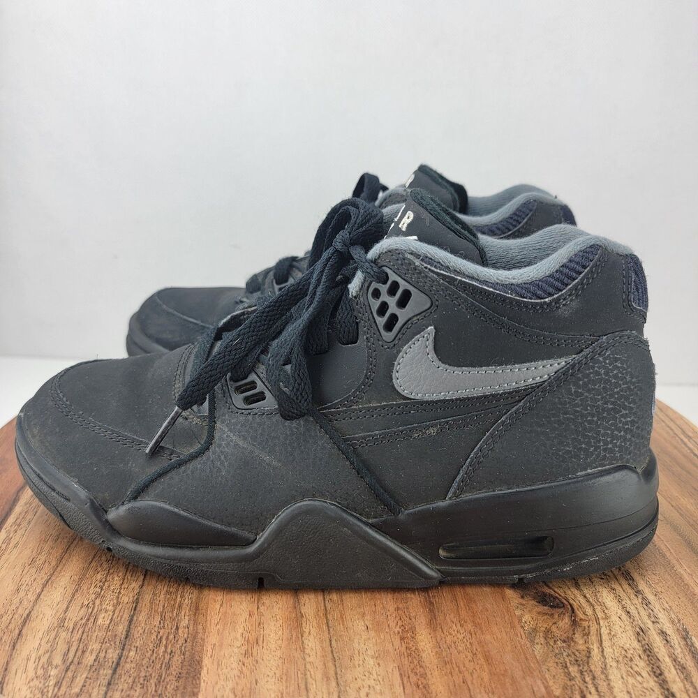 Nike Junior Kids 4Y Air Flight 89 (GS) Black Trainers Sneakers HF0406-014